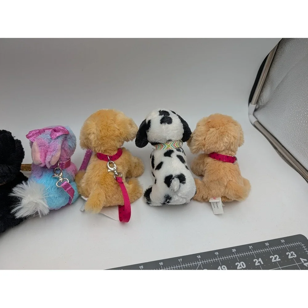 Gund‎ Justice Pet Pixie Cleo Cat Sweet Pea Rabbit Maddie Penny Plush Leash Lot